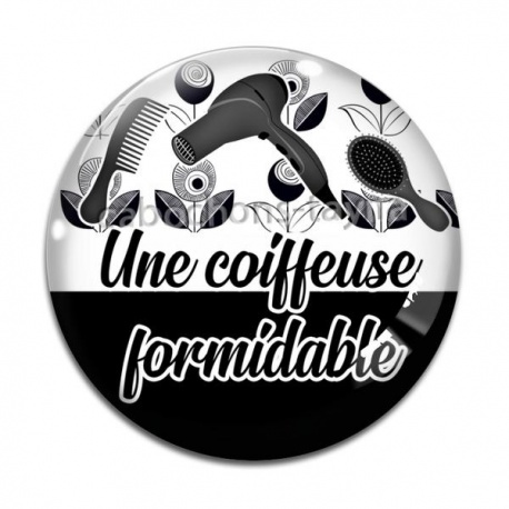 Cabochon Verre - une coiffeuse formidable