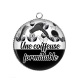 Pendentif Cabochon Argent - une coiffeuse formidable