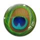 Cabochon Verre - plume de paon