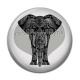 Cabochon Résine - éléphant