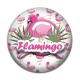 Cabochon Résine - flament rose