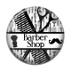Cabochon Résine - Barber shop