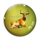 Cabochon Verre - cerf