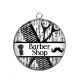Pendentif Cabochon Argent - Barber shop