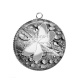 Pendentif Cabochon Argent - libellule 