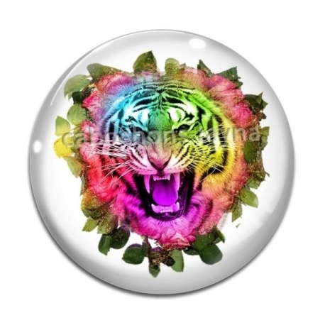 Cabochon Verre - tigre