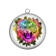 Pendentif Cabochon Argent - tigre