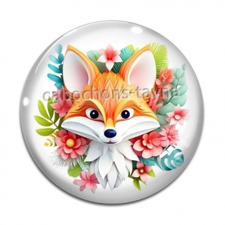 Cabochon Verre - renard