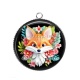 Pendentif Cabochon Argent - renard