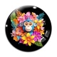 Cabochon Verre - singe