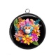 Pendentif Cabochon Argent - singe