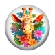 Cabochon Résine - girafe