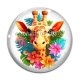 Cabochon Verre - girafe