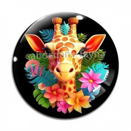 Cabochon Verre - girafe