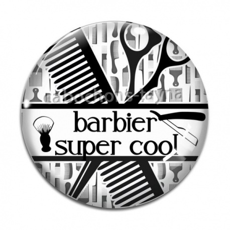 Cabochon Verre - barbier super cool