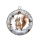 Pendentif Cabochon Argent - écureuil