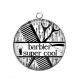 Pendentif Cabochon Argent - barbier super cool