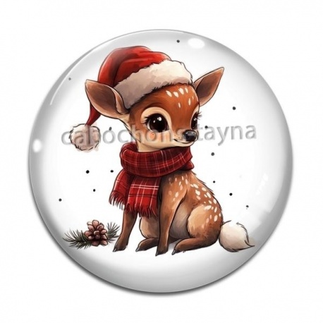 Cabochon Verre - biche