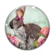 Cabochon Verre - lapin