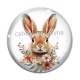 Cabochon Verre - lapin
