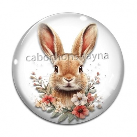 Cabochon Verre - lapin