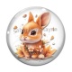 Cabochon Verre - lapin