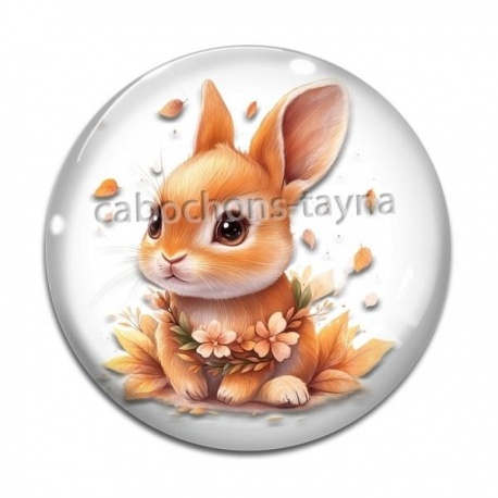 Cabochon Verre - lapin