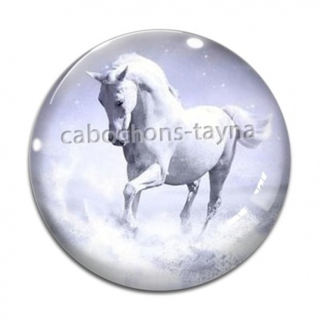 Cabochon Verre - cheval