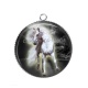 Pendentif Cabochon Argent - cheval