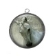 Pendentif Cabochon Argent - cheval