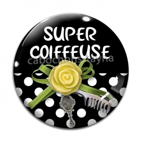 Cabochon Verre - super coiffeuse