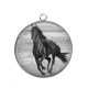 Pendentif Cabochon Argent - cheval