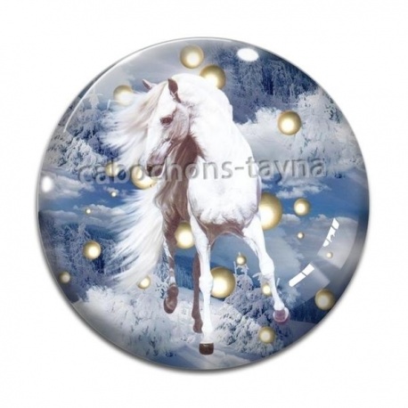 Cabochon Verre - cheval