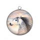 Pendentif Cabochon Argent - cheval