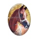 Cabochon Verre Ovale - cheval