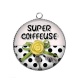 Pendentif Cabochon Argent - super coiffeuse