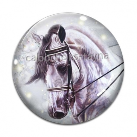 Cabochon Verre - cheval