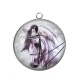 Pendentif Cabochon Argent - cheval