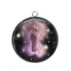Pendentif Cabochon Argent - cheval