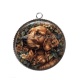 Pendentif Cabochon Argent - chien