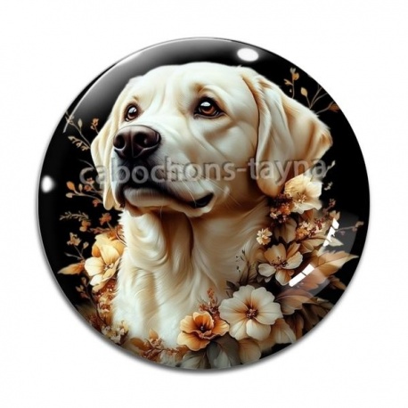 Cabochon Verre - chien