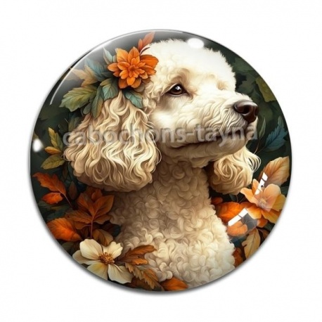 Cabochon Verre - chien