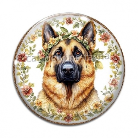 Cabochon Verre - chien