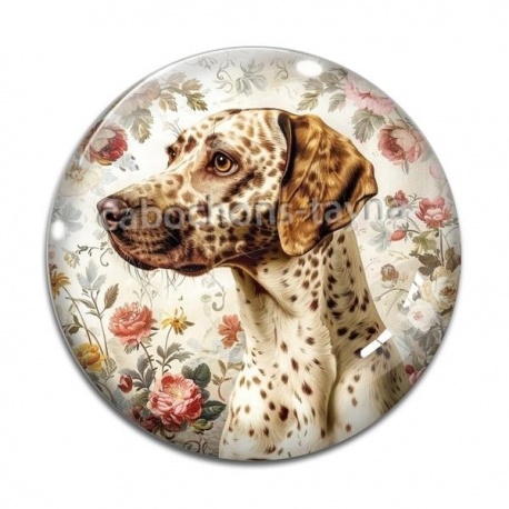 Cabochon Verre - chien