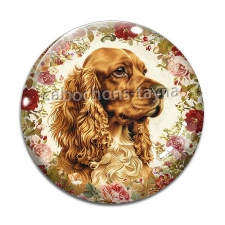 Cabochon Verre - chien