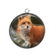 Pendentif Cabochon Argent - renard