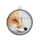 Pendentif Cabochon Argent - renard