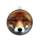 Pendentif Cabochon Argent - renard