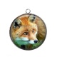 Pendentif Cabochon Argent - renard