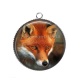 Pendentif Cabochon Argent - renard